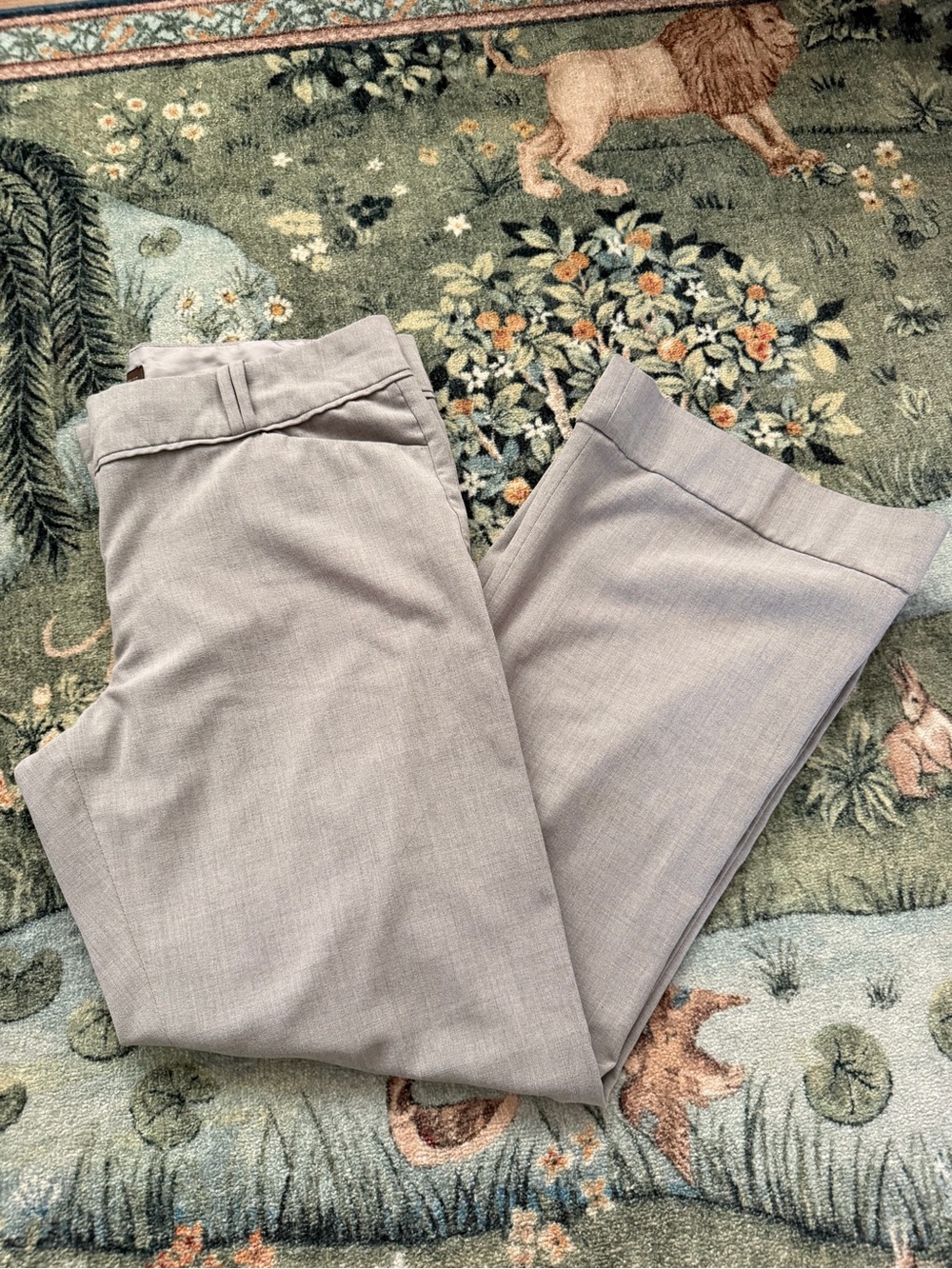 The Limited Gray Wide leg Mid Rise Dress Pants Size 10 Slacks Classic Fit